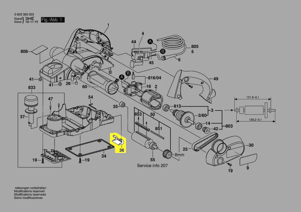 Protège couteau réf. 2 601 329 104 BOSCH